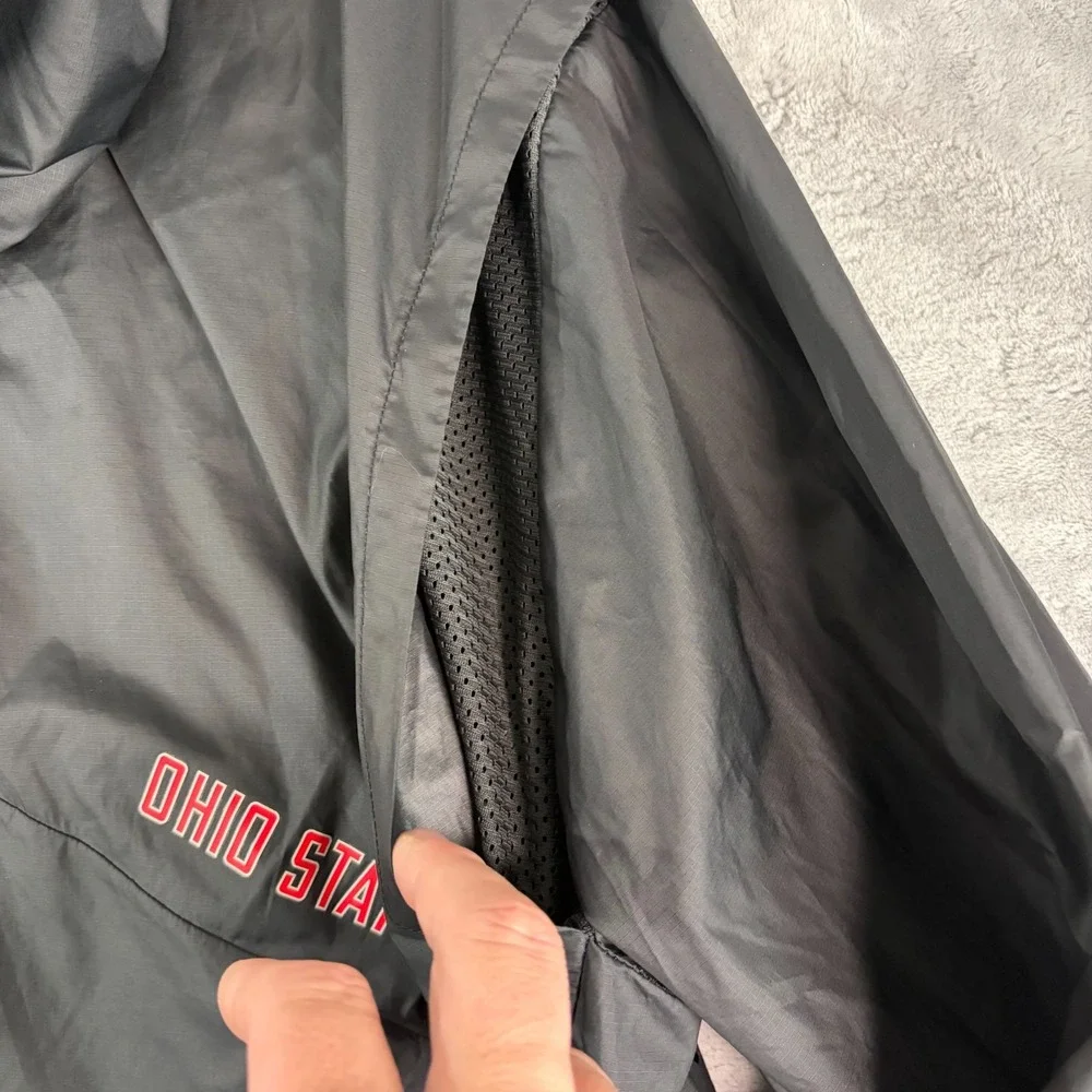 Nike Ohio State Buckeyes Mens 2XL Speed Fly Rush Hooded Jacket Black 33249X-OS5
